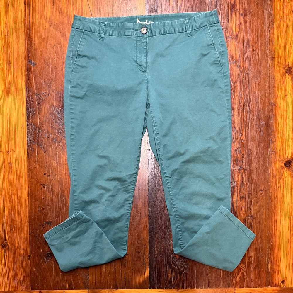 Boden teal ankle length pants